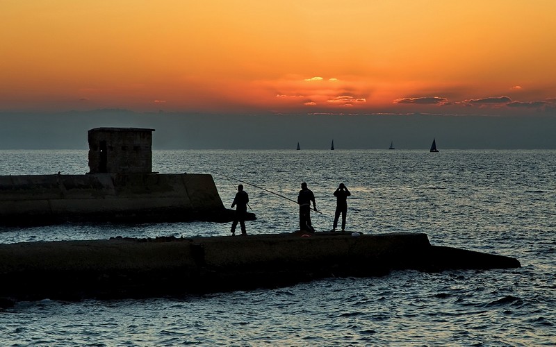 Israel Nature Israel views water Sunsets Central Israel