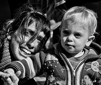 Photography Technics black & white People parents babies people