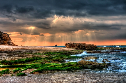 Nature Sky Shores Sunsets Israel Israel views Central Israel