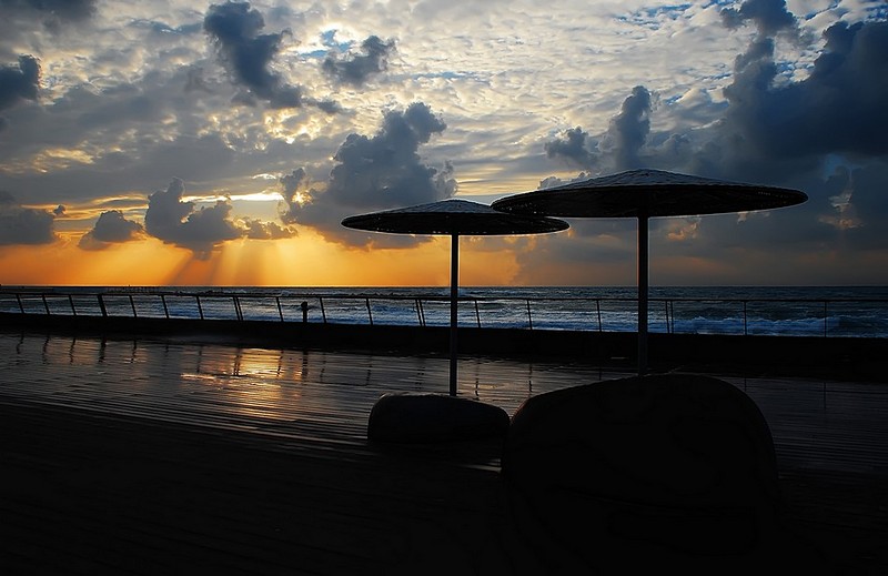 Israel Nature Tel Aviv Israel views Sky Sunsets