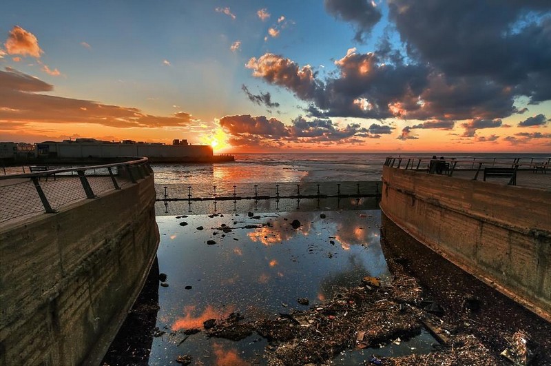 Israel Nature City & Architecture Tel Aviv Israel views water Sunsets Structures and Buildings